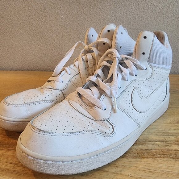 Nike Court Borough Mid Shoes Mens Size 11 High Top Leather 838938-111 Sneakers main image 5